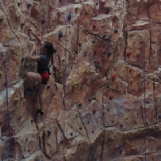No red shorts when climbing
